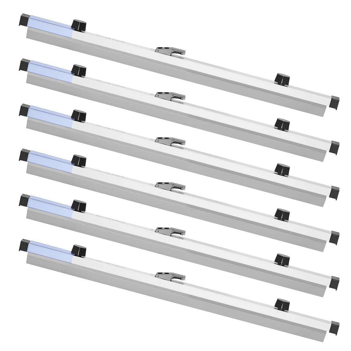 Blueprint Clamps, 24 Inches, Blueprint Hanging Clips Binding Strips, Aluminum Construction, Document Storage, for Blue Print, Maps, Construction Paper Posters Plans Drawings Arts, Pack of 6