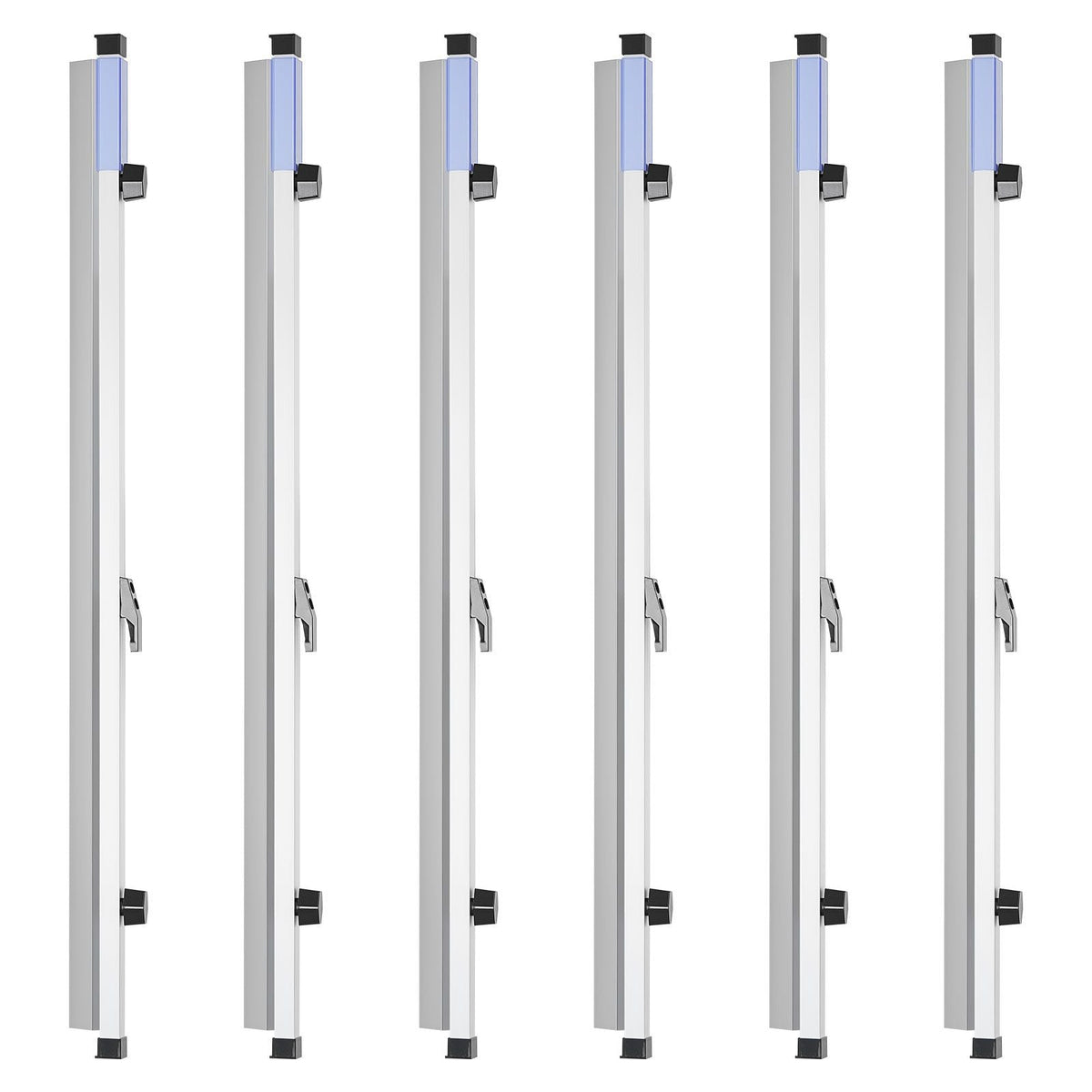 Blueprint Clamps, 30 Inches, Blueprint Hanging Clips Binding Strips, Aluminum Construction, Large Document Storage, for Blue Print, Maps, Construction Paper Poster Plans Drawings Arts, Pack of 6