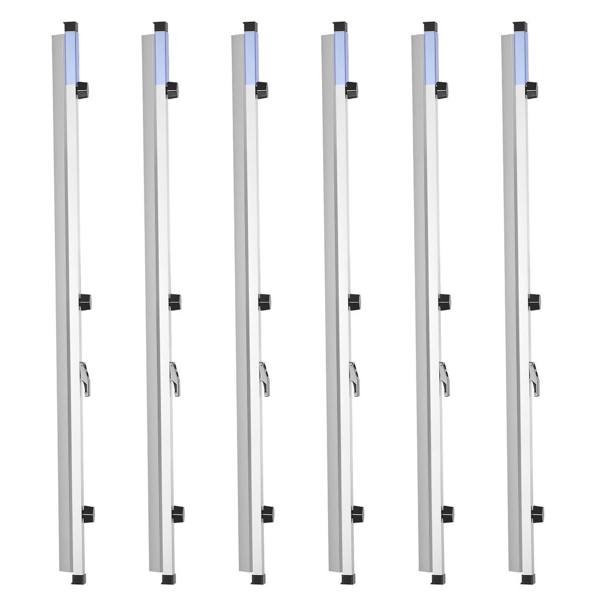 Blueprint Clamps, 36 Inches, Blueprint Hanging Clips Binding Strips, Aluminum Construction, Large Document Storage, for Blue Print, Maps, Construction Paper Poster Plans Drawings Arts, Pack of 6