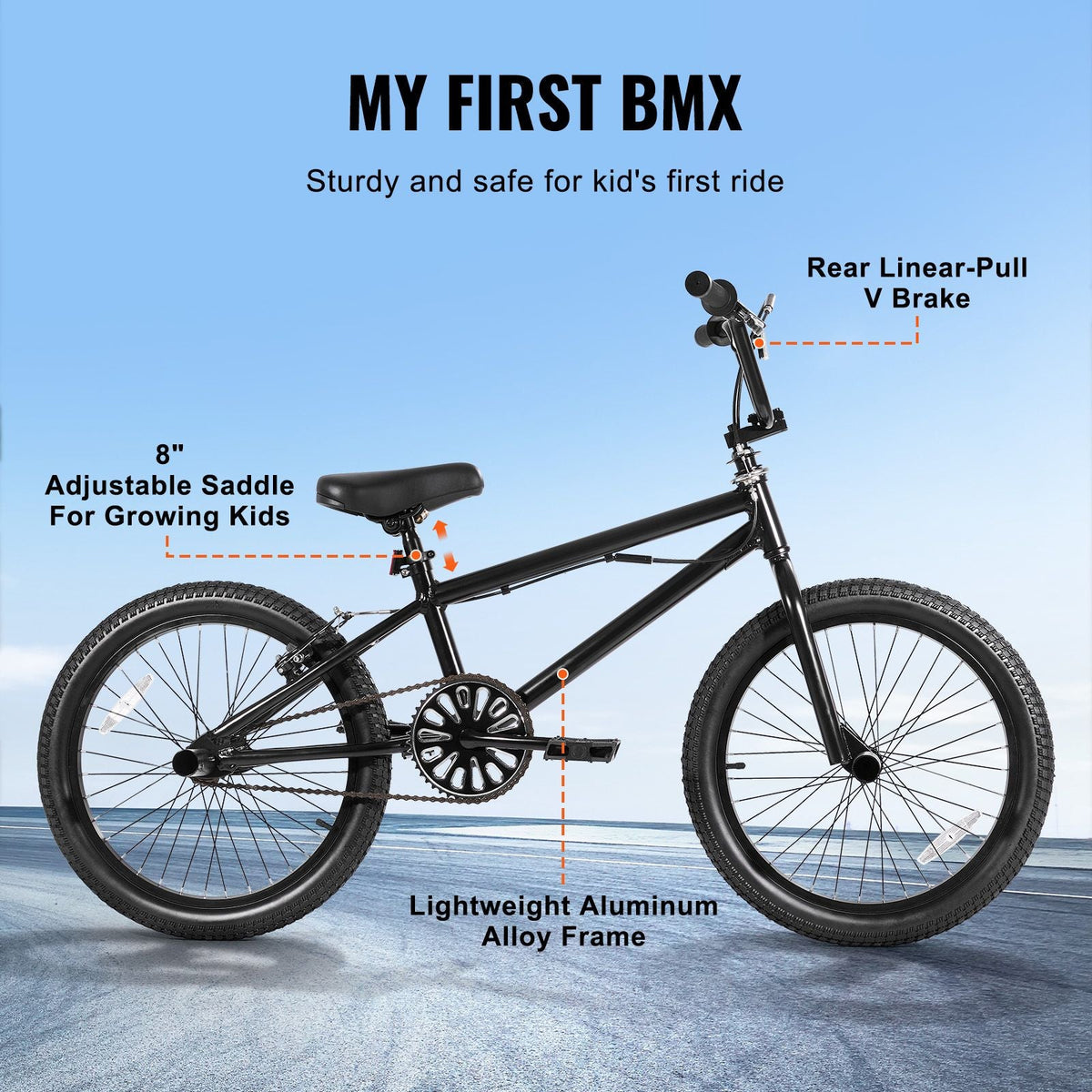 BMX Bike, 20-Inch Wheel Freestyle Bike, BMX Race Bike with 360° Rotor and 4 Pegs, Beginner-Level BMX to Advanced Riders, BMX Bicycles for Teen Adult Men Women, Lightweight Aluminum Alloy Frame