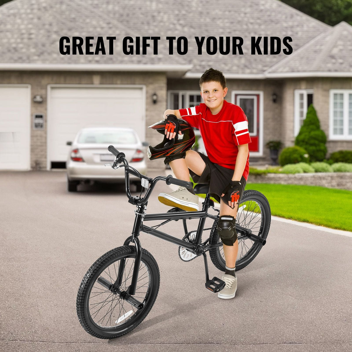 BMX Bike, 20-Inch Wheel Freestyle Bike, BMX Race Bike with 360° Rotor and 4 Pegs, Beginner-Level BMX to Advanced Riders, BMX Bicycles for Teen Adult Men Women, Lightweight Aluminum Alloy Frame
