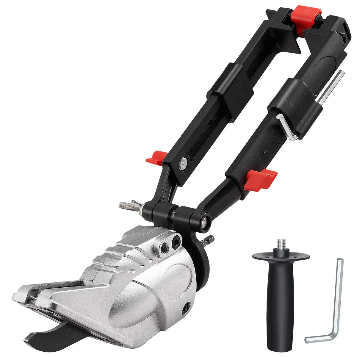 Board Cutter Drill Attachment, Board Shears Attachment, with 360 Degree Pivoting Head, Cut Max. 0.47" Plasterboard and 0.5" Fiber Cement, Applicable with Most 1500-3000RPM Electric Drill