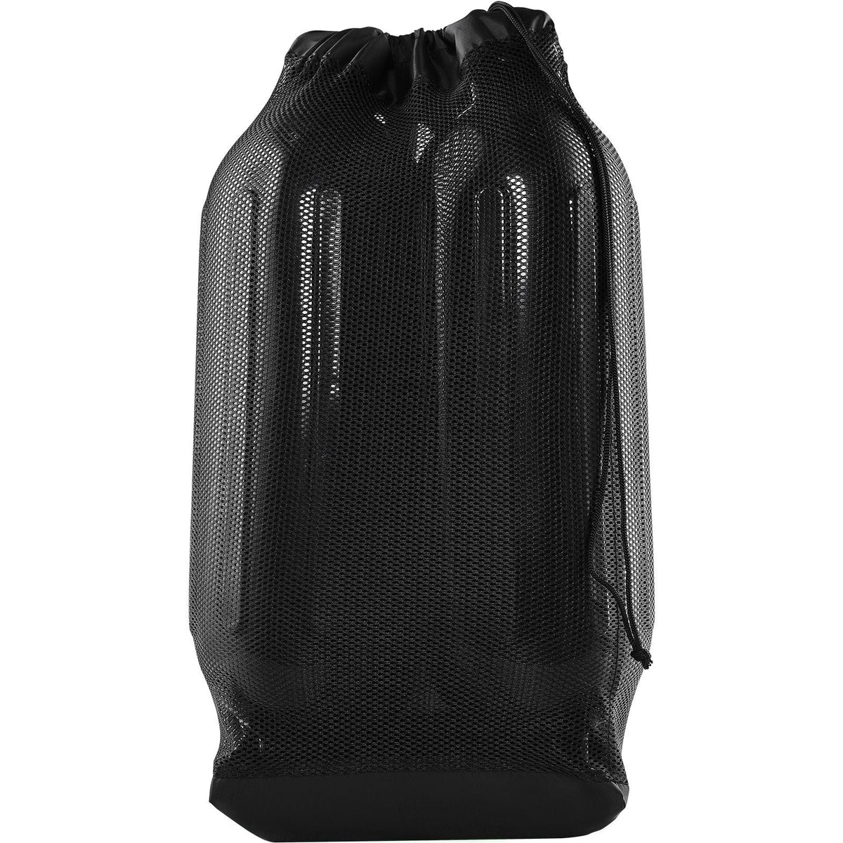 Boat Fenders, 8.5" x 26" Boat Bumpers for Docking, Inflatable Ribbed Fender with Center Holes, Marine Boat Dock Fender Bumper with Air Pump, 4 Needles and 4 Ropes and Storage Bag, Black