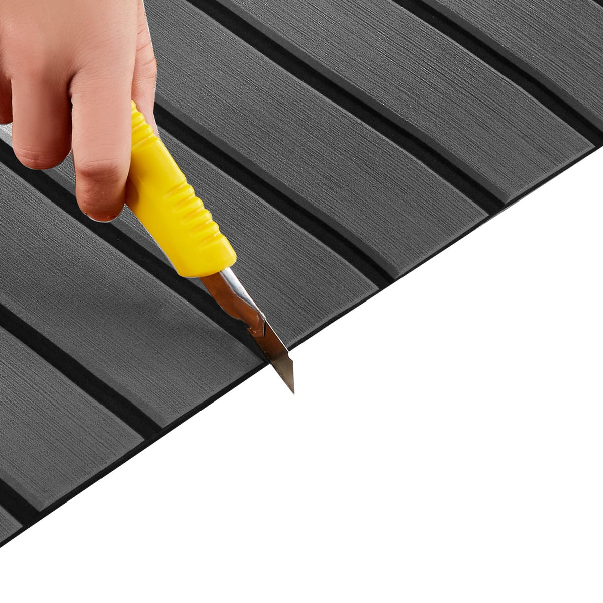 Boat Flooring, EVA Foam Boat Decking 94.5" x 23.6", Non-Slip Self-Adhesive Flooring, 15.5 sq.ft Marine Carpet for Boats, Yacht, Pontoon, Kayak Decking