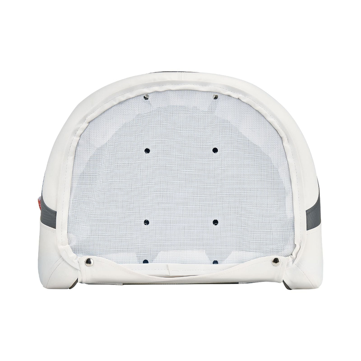 Boat Seat, High Backrest, Flip Up Boat Seat Captain Bucket Seat with Thickened Sponge Cushion & Waterproof PVC Leather, Ergonomic Design, Folding Boat Seat for Boats, Yachts, Ships, White & Grey
