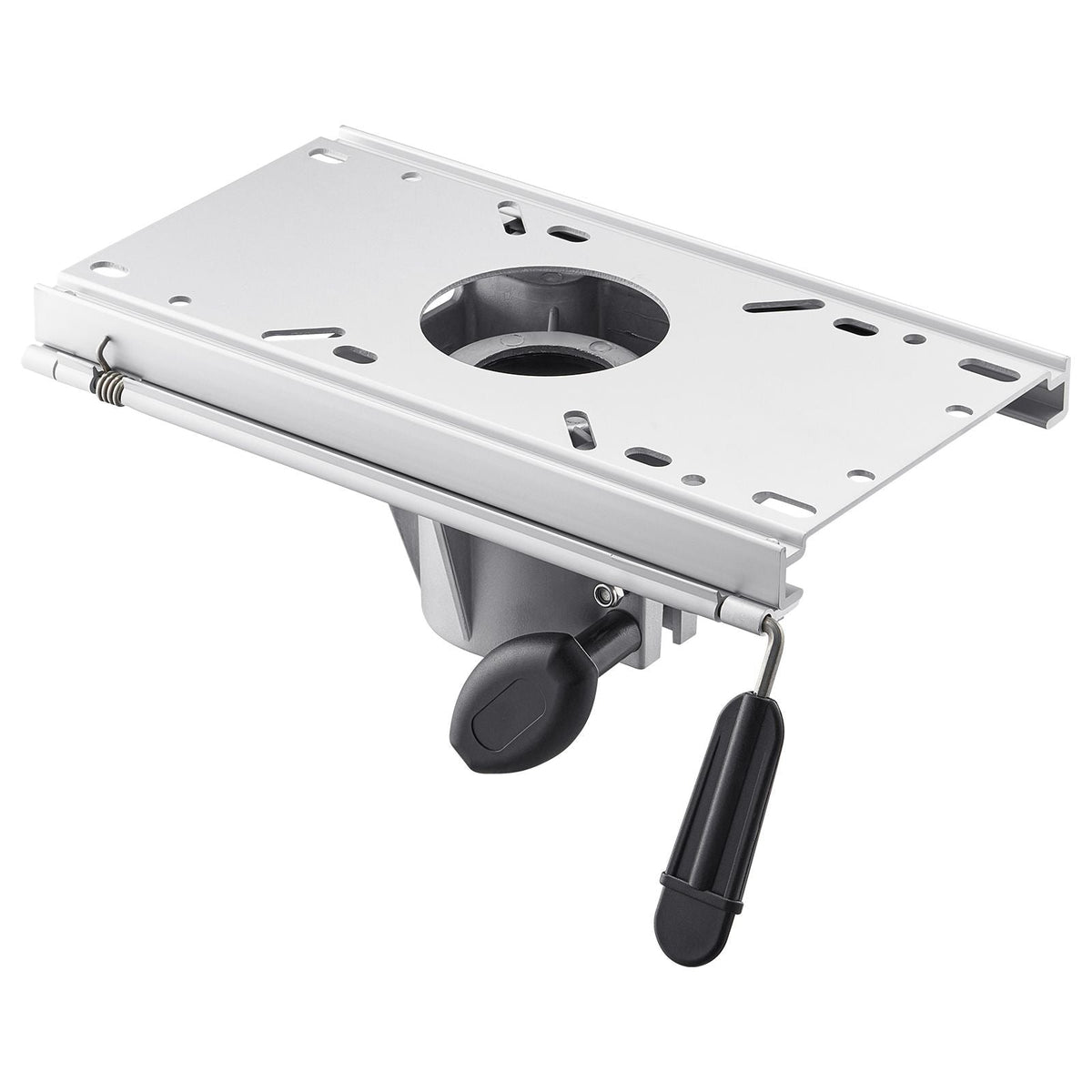Boat Seat Pedestal, Forward & Backward Sliding Adjustment, Aluminum Alloy Boat Chair Base with Slide, 5-inch Sliding Travel, Waterproof & Rust-resistant, Fit 2-7/8 Inch Diameter Pedestal Post