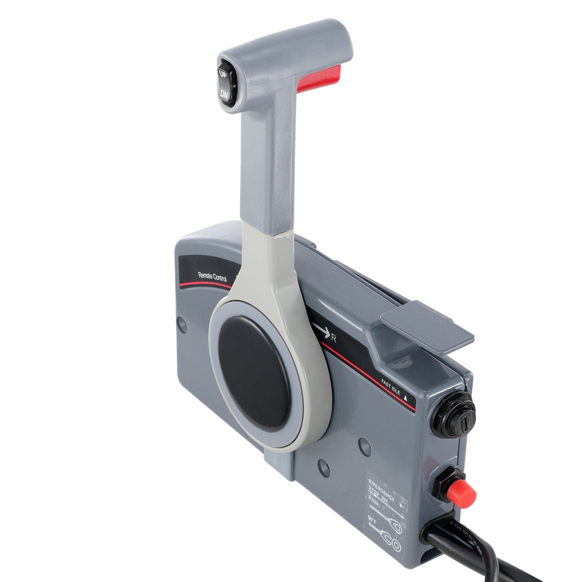Boat Throttle Control, 703-48205-16 Side-Mounted Outboard Remote Control Box for Yamaha 4-Stroke, Marine Throttle Control Box with Power Trim Switch, 16.6 ft Harness 10 Pin, and Lanyard