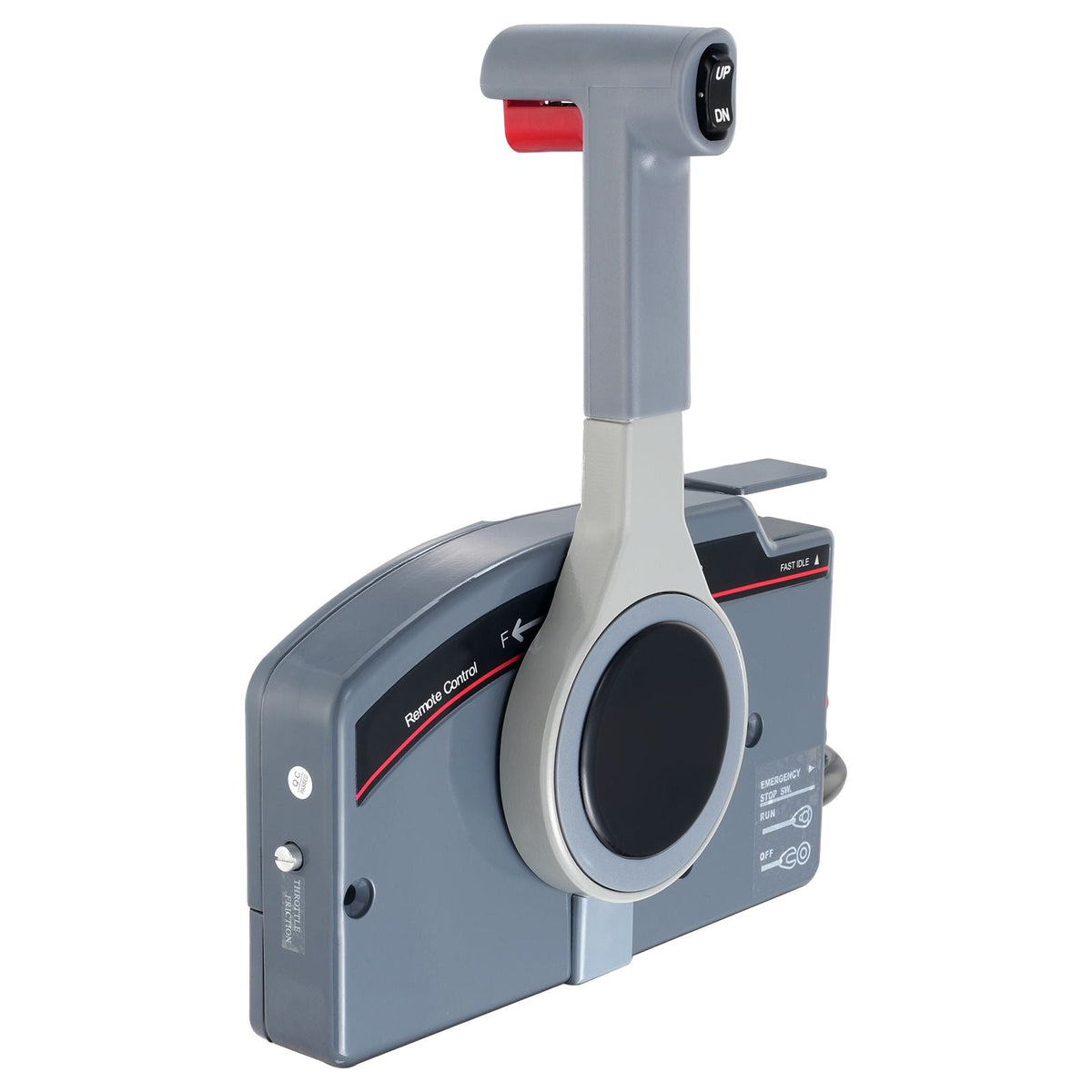 Boat Throttle Control, 703-48205-16 Side-Mounted Outboard Remote Control Box for Yamaha 4-Stroke, Marine Throttle Control Box with Power Trim Switch, 16.6 ft Harness 10 Pin, and Lanyard