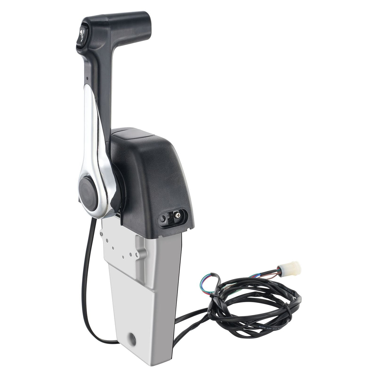 Boat Throttle Control, 704-48205-P1 Top-Mounted Outboard Remote Control Box for Yamaha 4-Stroke, Marine Throttle Control Box with Power Trim Switch and 4.6 ft Harness with 5 Pin Connector