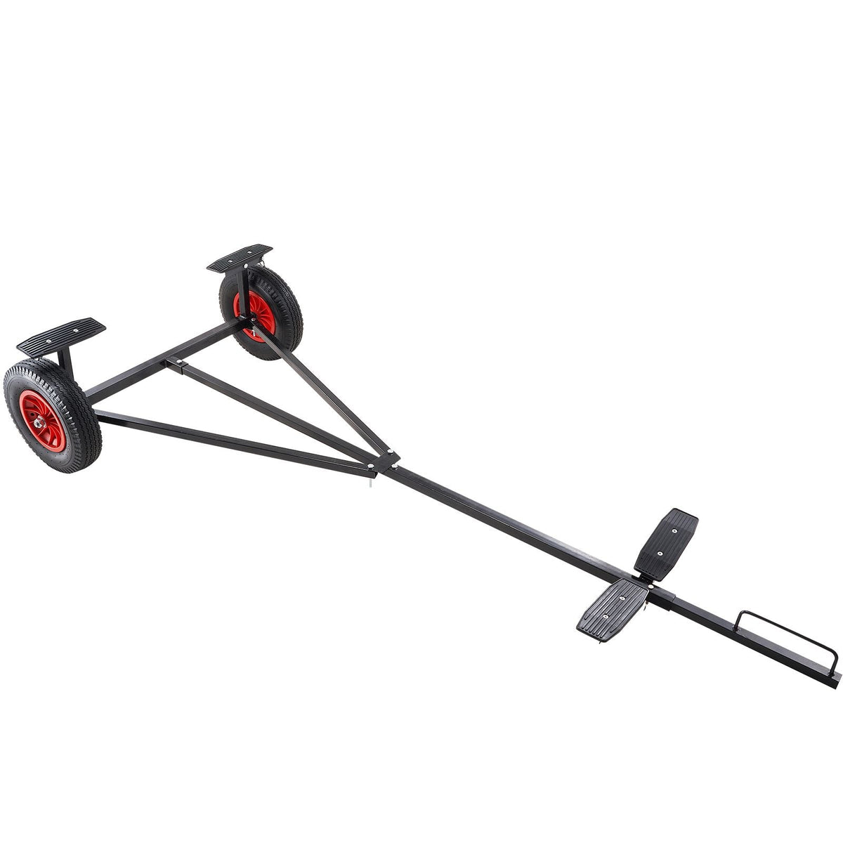 Boat Trailer Dolly, 420lbs Load Capacity, Carbon Steel Trailer Mover with 96''-116'' Adjustable Length, 16'' Pneumatic Tires & Nonslip Support Bracket, for Moving Kayak Motorboat Fishing Boat