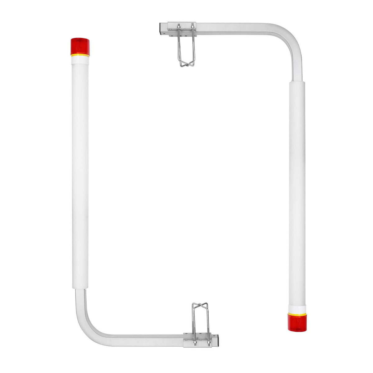 Boat Trailer Guide, 40″ with LED Light Trailer Guide Poles, 2PCS High-Hardness Steel Trailer Guide-Ons, Trailer Guides with PVC Pipes, for Ski Boat, Fishing Boat or Sailboat Trailer