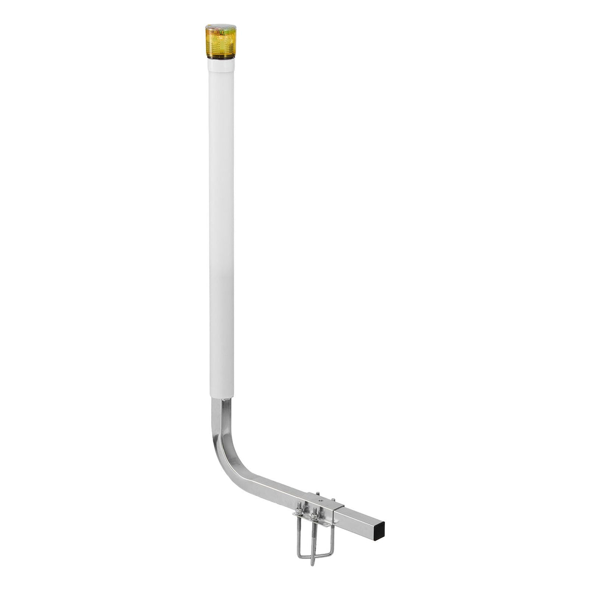 Boat Trailer Guide, 46 in with LED Light Trailer Guide Poles, 2PCS High-Hardness Steel Guide-Ons, Wide Adjustable Trailers Guides with PVC Pipes, for Ski Boat, Fishing Boat or Sailboat Trailers