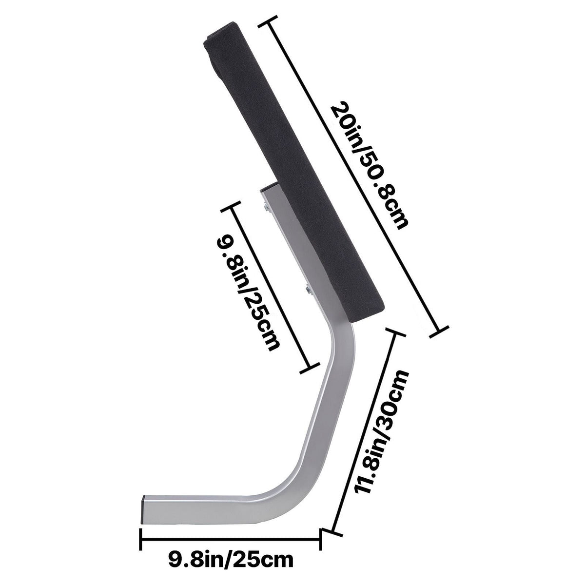 Boat Trailer Guide on, 20", One Pair Trailer Pontoon Bunk Board Guide-ons, Steel Trailer Guides, Complete Mounting Accessories Included, for Ski Boat, Fishing Boat or Sailboat Trailer