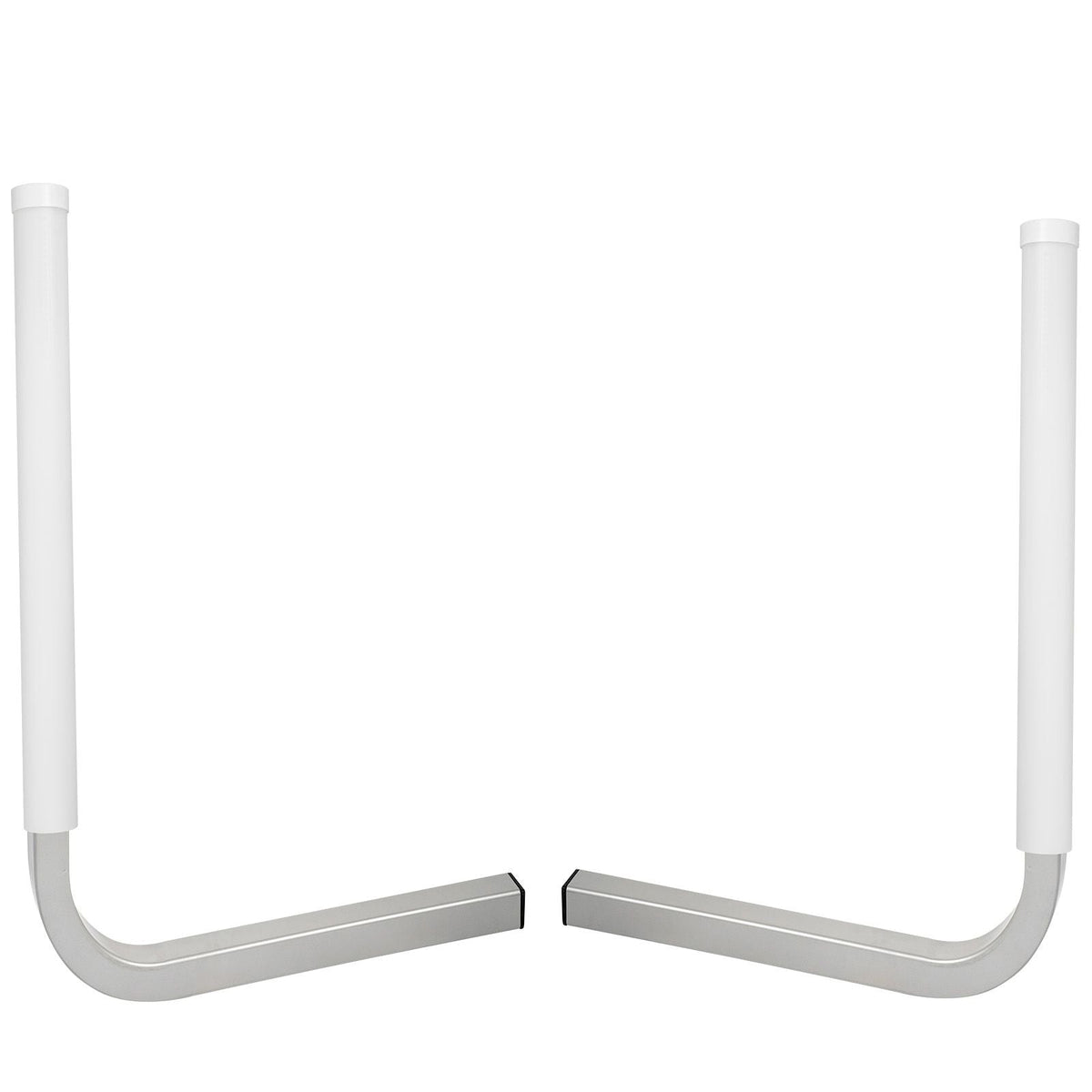 Boat Trailer Guide-on, 22\", 2PCS Steel Trailer Post Guide ons, with White PVC Tube Covers, Complete Mounting Accessories Included, for Ski Boat, Fishing Boat or Sailboat Trailer