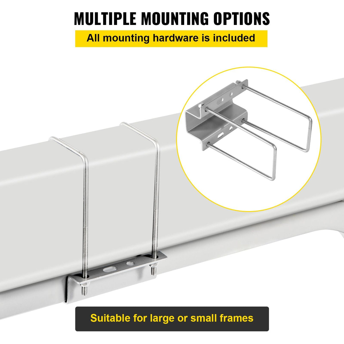 Boat Trailer Guide-ons, 40\", 2PCS Rustproof Galvanized Steel Trailer Guide ons, Trailer Guides with Black PVC Pipes, Mounting Parts Included, for Ski Boat, Fishing Boat or Sailboat Trailer