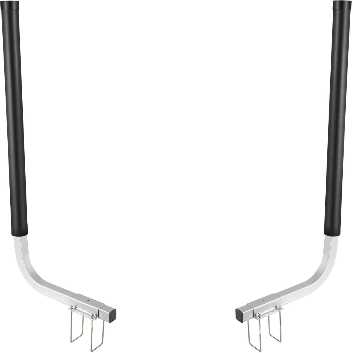 Boat Trailer Guide-ons, 40\", 2PCS Rustproof Galvanized Steel Trailer Guide ons, Trailer Guides with Black PVC Pipes, Mounting Parts Included, for Ski Boat, Fishing Boat or Sailboat Trailer