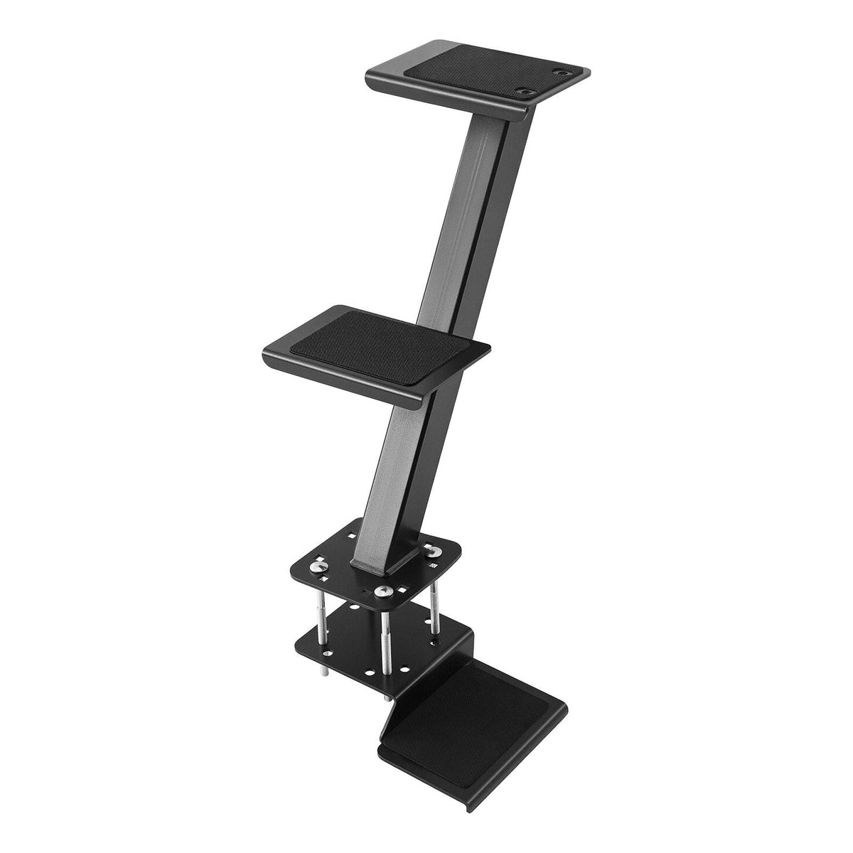 Boat Trailer Steps, 3-Step, Heavy-Duty Boat Trailer Steps with Handle, Non-Slip Surface, 3 Mounting Angle Options, Carbon Steel Ladder Suitable for 3" x 3"/3" x 5"/4" x 4" Frame, Bottom Mounting