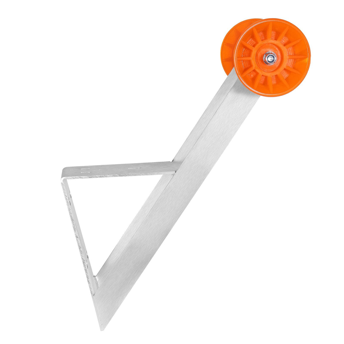 Boat Trailer Winch Stand, 2 to 3-inch Winch Posts, Boat Trailer Winch Seat with TPU Orange Roller & U-Bolts, Suitable for Jet Ski, Sailboat, Fishing Boat, Speedboat (Galvanized), Silver