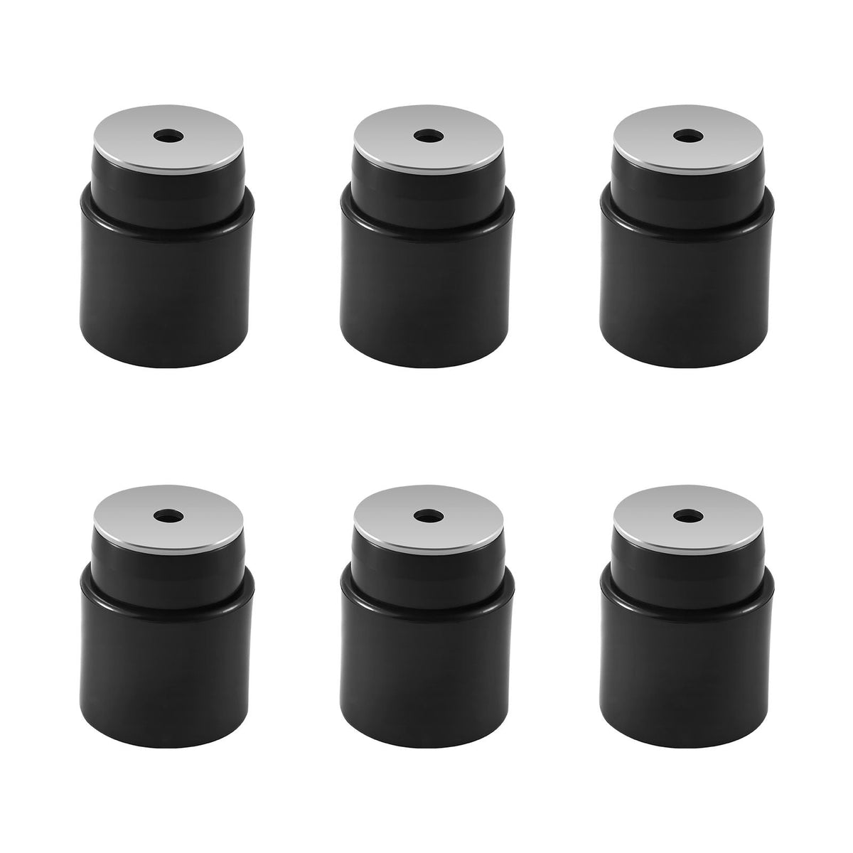 Body Mount Bushing Kit, Compatible with 1980-1998 Ford F150 F250 F350, 62 PCS Polyurethane Body Mount Kit, Quick Replacement, Durable Components for Improving Bumpy Driving Performance, Black