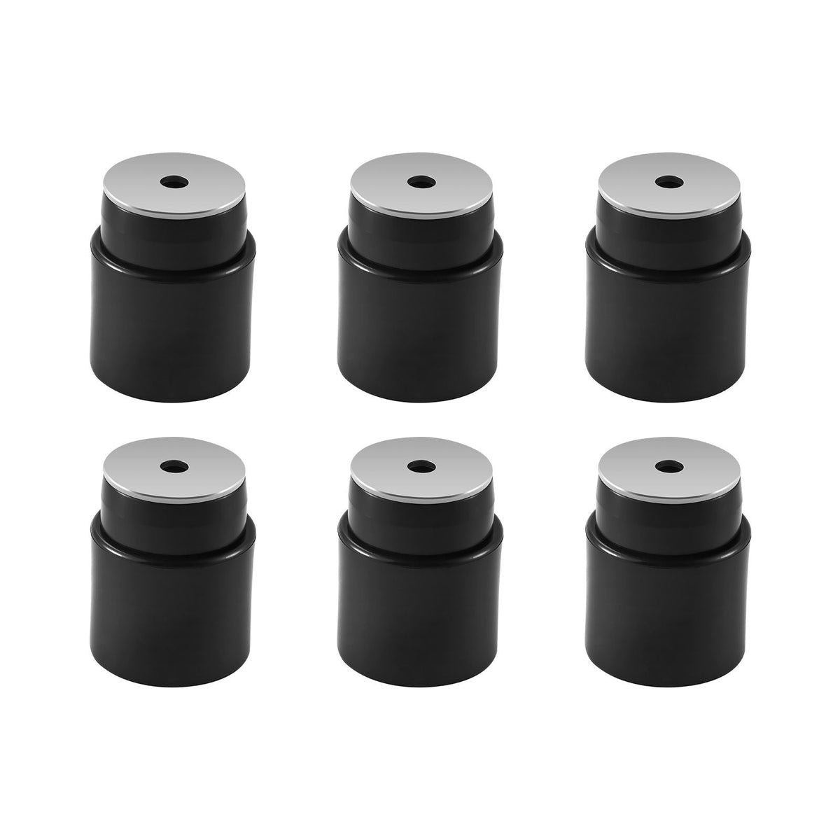 Body Mount Bushing Kit, Compatible with 1980-1998 Ford F150 F250 F350, 62 PCS Polyurethane Body Mount Kit, Quick Replacement, Durable Components for Improving Bumpy Driving Performance, Black