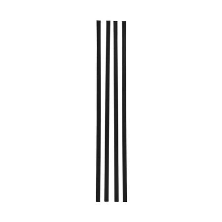 Bottom Locking Privacy Slats, Double-Wall Vertical Bottom-Locking Slats for Chain-Link Fence, High-Density HDPE Chain Link Slats Ideally Fit 6' High Fence for Garden, Farm, Sports Field(Black)