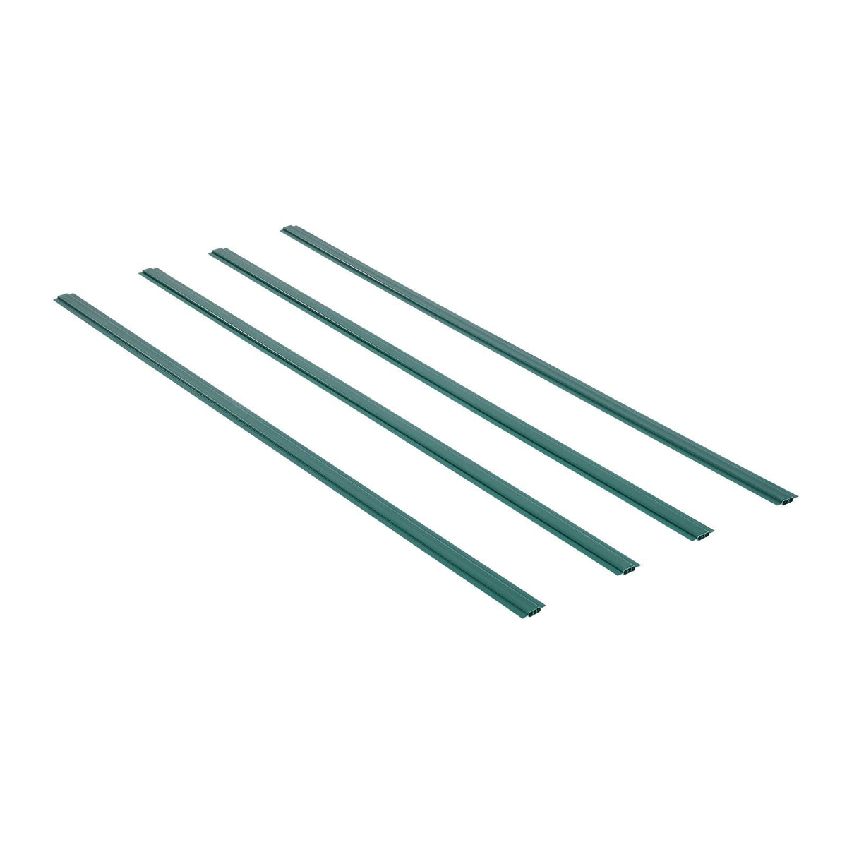 Bottom Locking Privacy Slats, Double-Wall Vertical Bottom-Locking Slats with Wings for Chain-Link Fence, High-Density HDPE Chain Link Slats Ideally Fit 4' High Fence for Garden and Farm(Green)