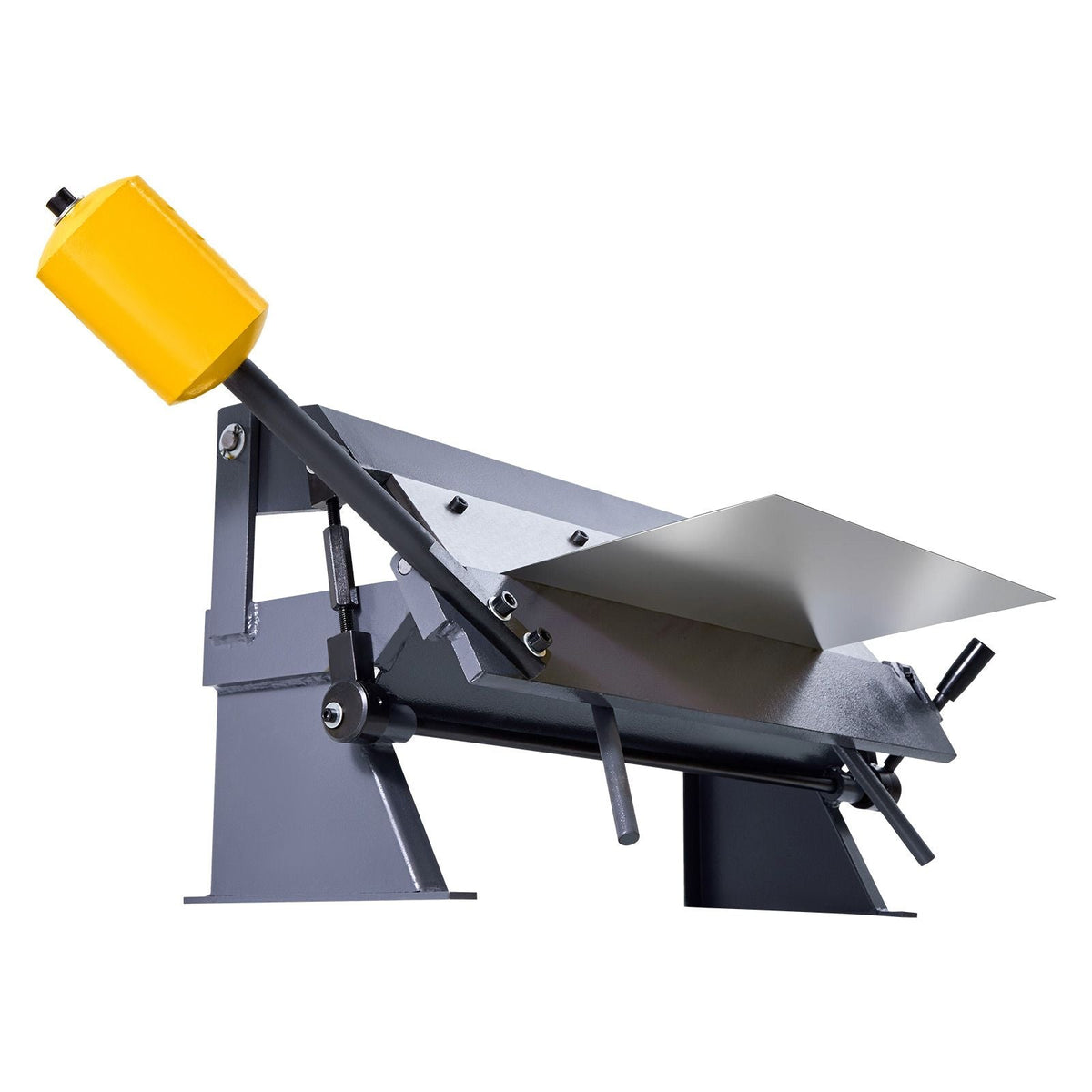 Box and Pan Brake, 24 in Sheet Metal Bending Brake,16-Gauge Mild Steel Capacity, 0-135 Degree Adjustable, Metal Bender Machine with 5 Fingers, Heavy-Duty Aluminum Folder for Precise Bending