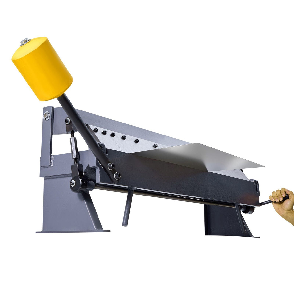 Box and Pan Brake, 36 in Sheet Metal Bending Brake,16-Gauge Mild Steel Capacity, 0-135 Degree Adjustable, Metal Bender Machine with 6 Fingers, Heavy-Duty Aluminum Folder for Precise Bending