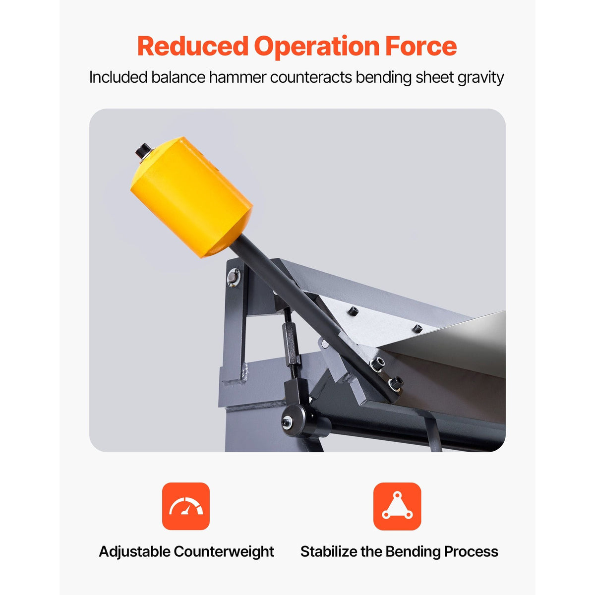 Box and Pan Brake, 36 in Sheet Metal Bending Brake,16-Gauge Mild Steel Capacity, 0-135 Degree Adjustable, Metal Bender Machine with 6 Fingers, Heavy-Duty Aluminum Folder for Precise Bending