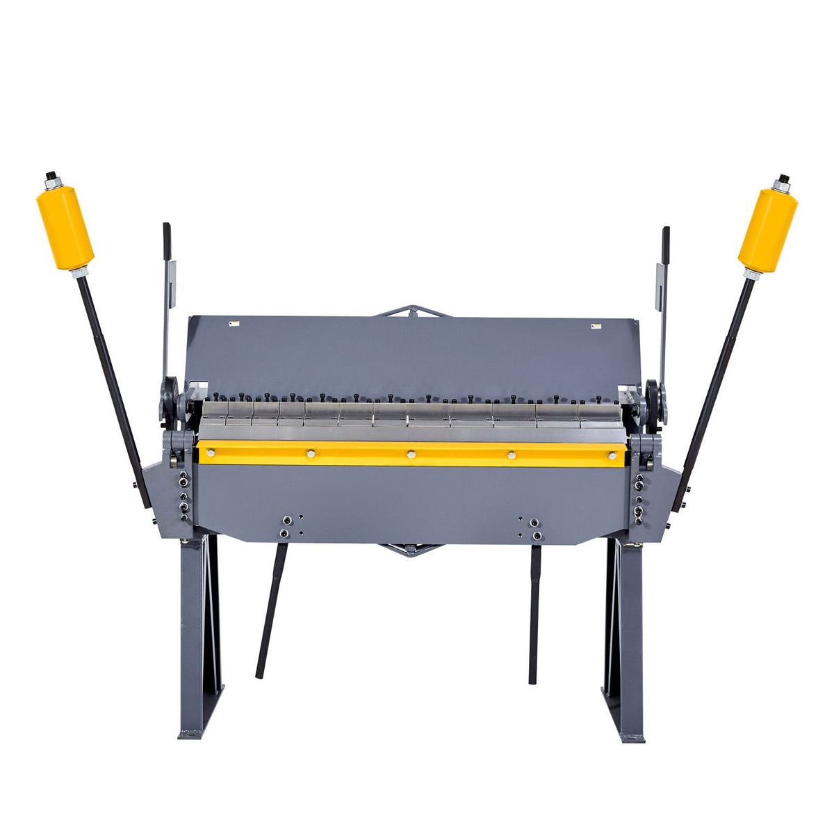 Box and Pan Brake, 48 in Sheet Metal Bending Brake, 12-Gauge Mild Steel Capacity, 0-135 Degree Adjustable, Metal Bender Machine with 8 Fingers, Heavy-Duty Aluminum Folder for Precise Bending