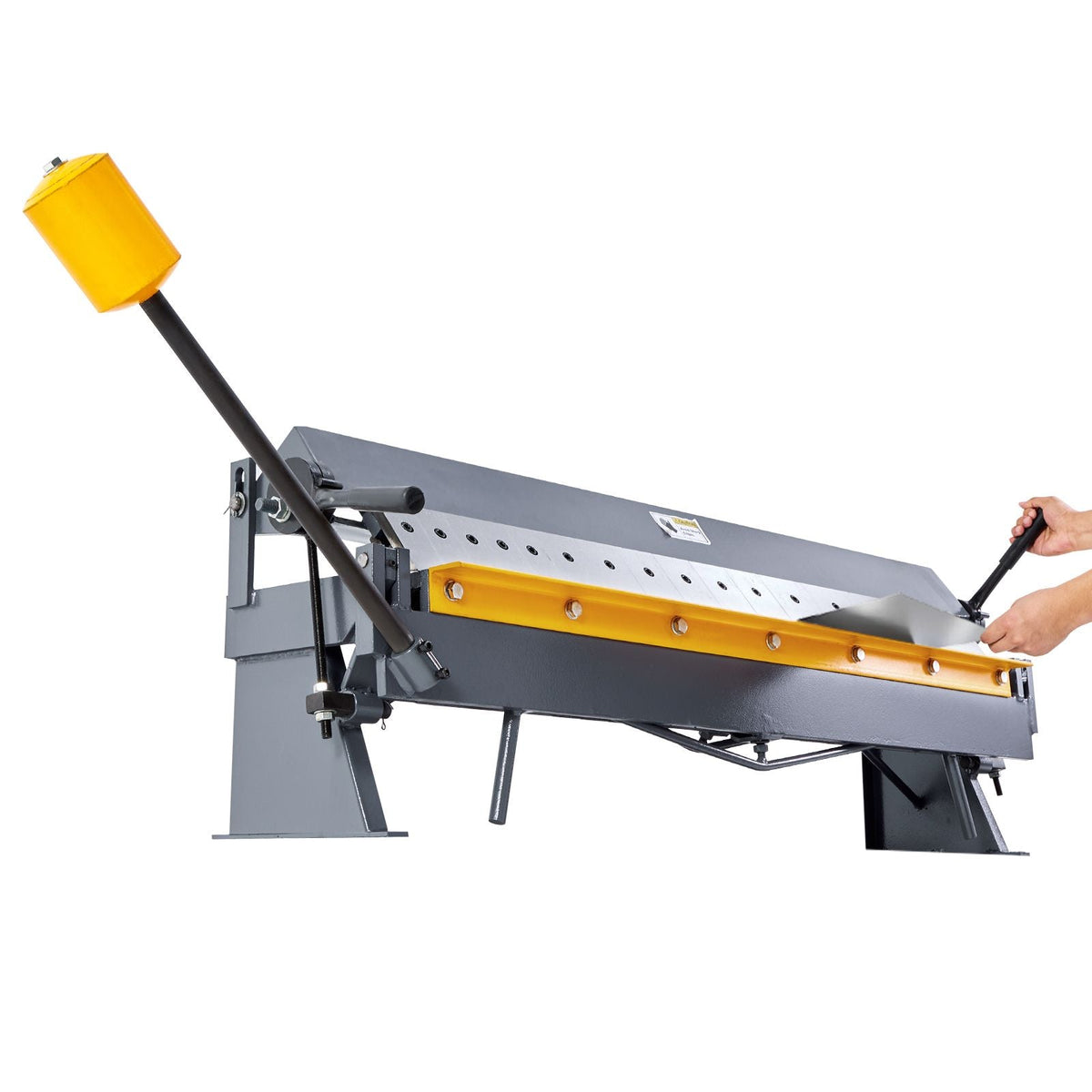 Box and Pan Brake, 48 in Sheet Metal Bending Brake,16-Gauge Mild Steel Capacity, 0-135 Degree Adjustable, Metal Bender Machine with 16 Fingers, Heavy-Duty Aluminum Folder for Precise Bending