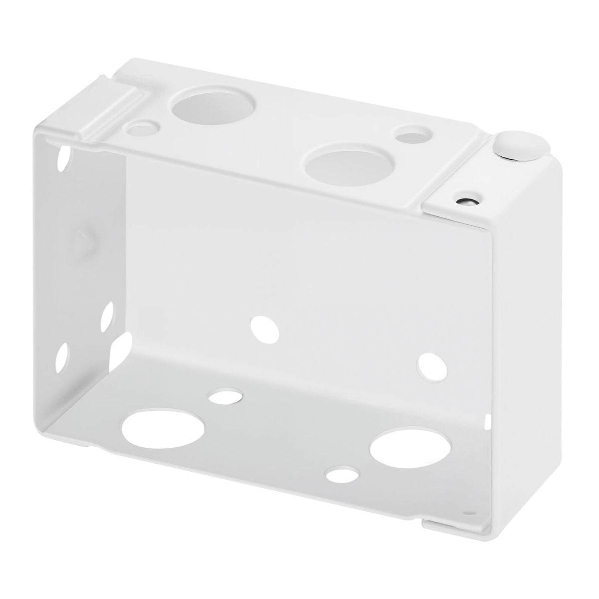 Box Mounting Brackets, 2 Pcs, Box Blind Bracket for Window Blinds, Fit for 1.5 x 2.25 inch Headrails, with Self-Tapping Screws and Expansion Tubes, Sturdy Iron, for Blinds Installation, White