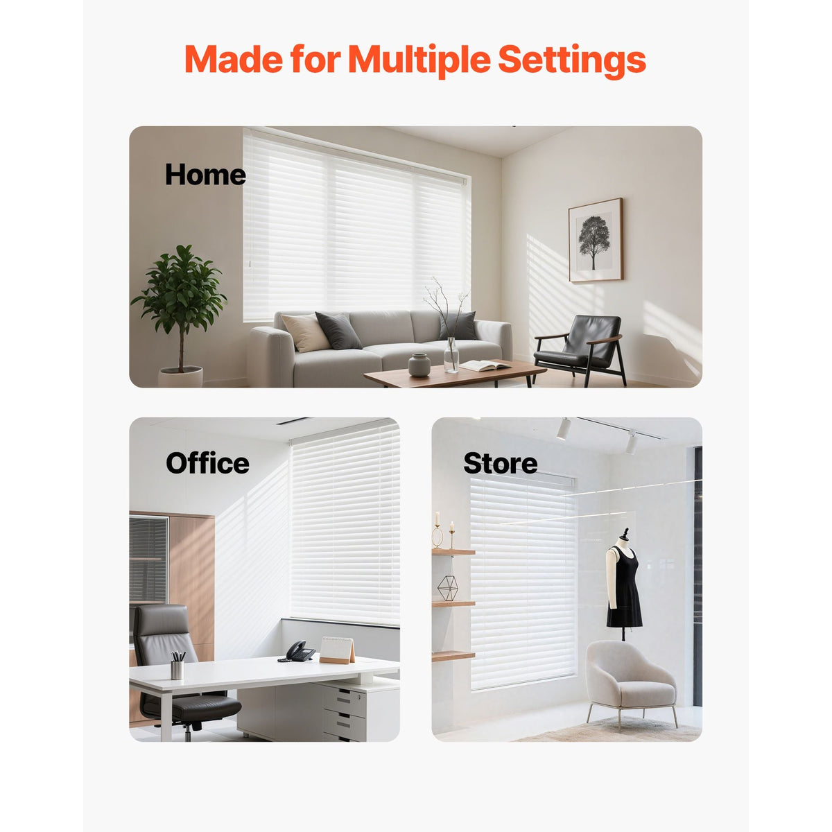 Box Mounting Brackets, 2 Pcs, Box Blind Bracket for Window Blinds, Fit for 1.5 x 2.25 inch Headrails, with Self-Tapping Screws and Expansion Tubes, Sturdy Iron, for Blinds Installation, White
