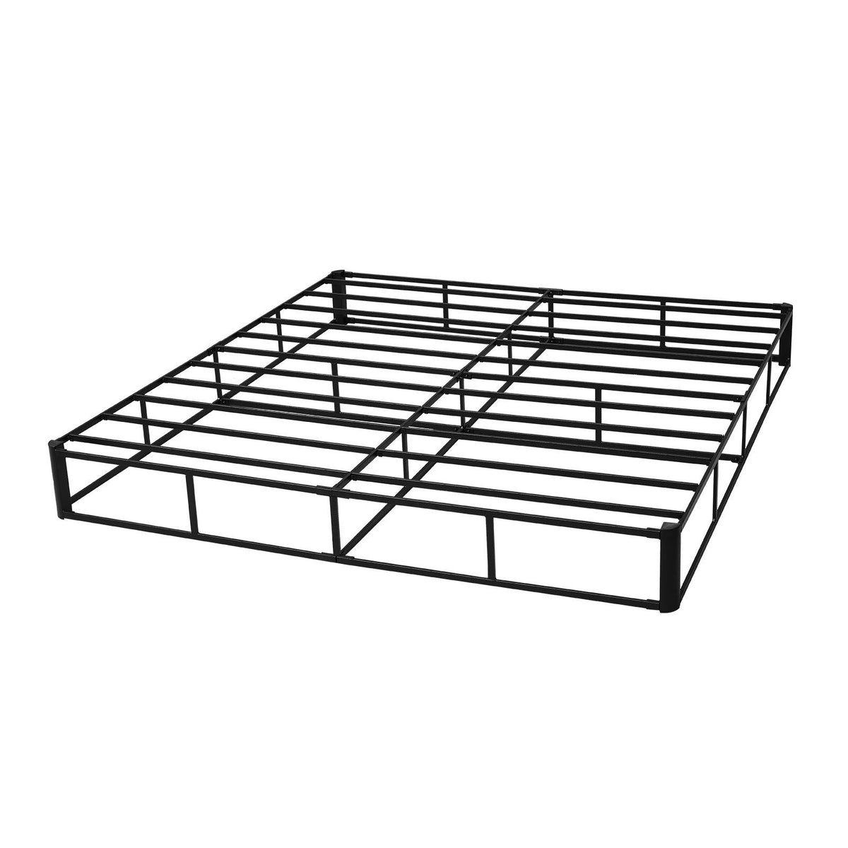Box Spring, King Size Bed Frame with Washable Fabric Cloth, Heavy Duty Metal Frame for King Bed, 9 in Mattress Foundation, 3500 lbs Max Weight Capacity, Easy Assembly, 79.1 L x 75.8 W x 9.1 H in