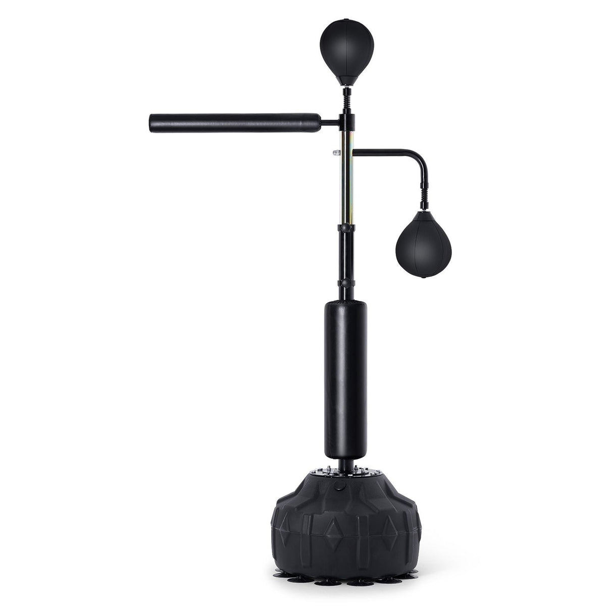 Boxing Speed Trainer, Punching Bag with Stand, Reflex Boxing Bag for Teens & Adults, Height Adjustable Free Standing Strike Bag Set with Gloves, Workout Speed Bag for Home Gym Training, Black