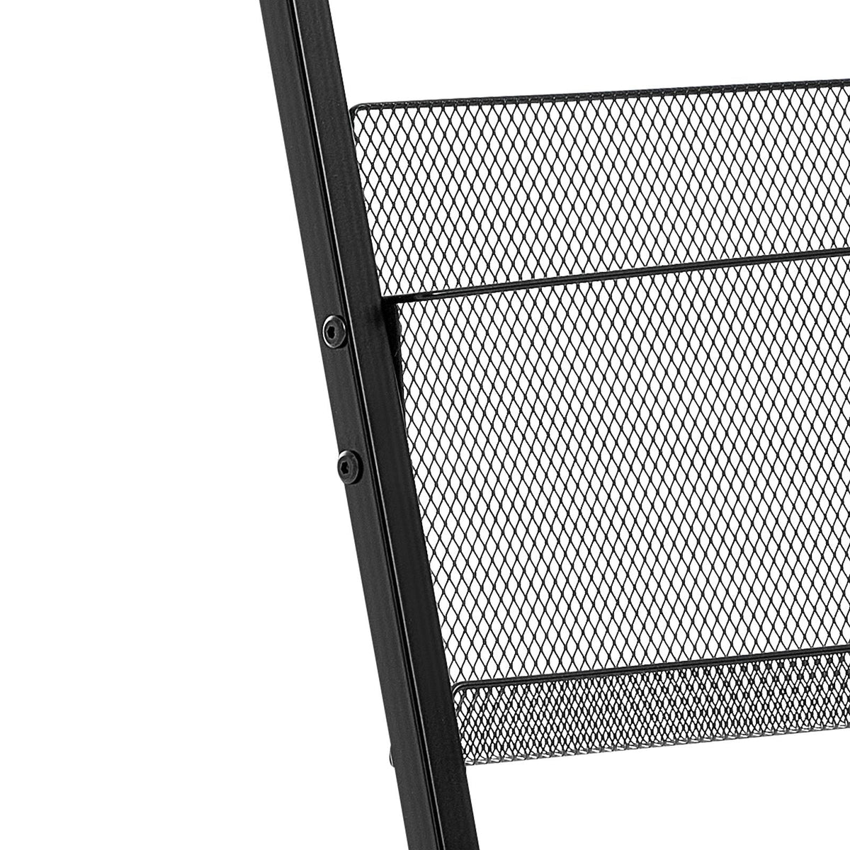 Brochure Display Rack, 4-Tier Magazine Literature Display Stand with Wheels, Movable Floor Standing Magazine Rack, Heavy Duty Newspaper Catalog Holders for Shop Exhibitions Office Craft Fairs