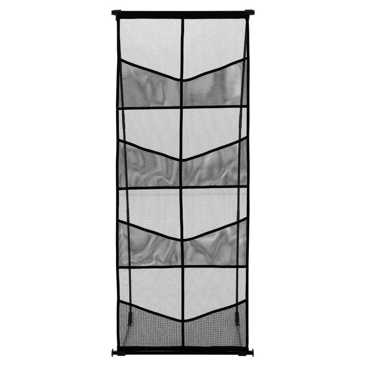 Brochure Display Stand, 4-Tier 8 Pockets Mesh Literature Display Holder, Floor Standing Magazine Newspaper Catalog Rack, Lightweight & Portable with Carrying Bag for Shop Exhibitions Office