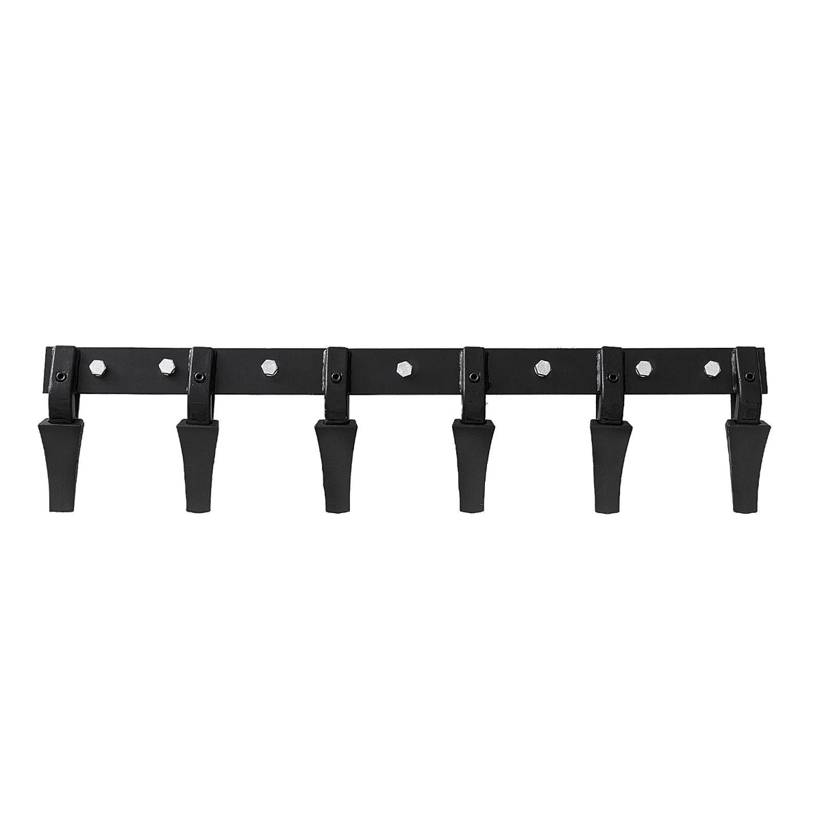 Bucket Tooth Bar, 48'', Heavy Duty Tractor Bucket 6 Teeth Bar for Loader Tractor Skidsteer, 4560 lbs Load-Bearing Capacity Bolt On Design, for Efficient Soil Excavation and Bucket Protection