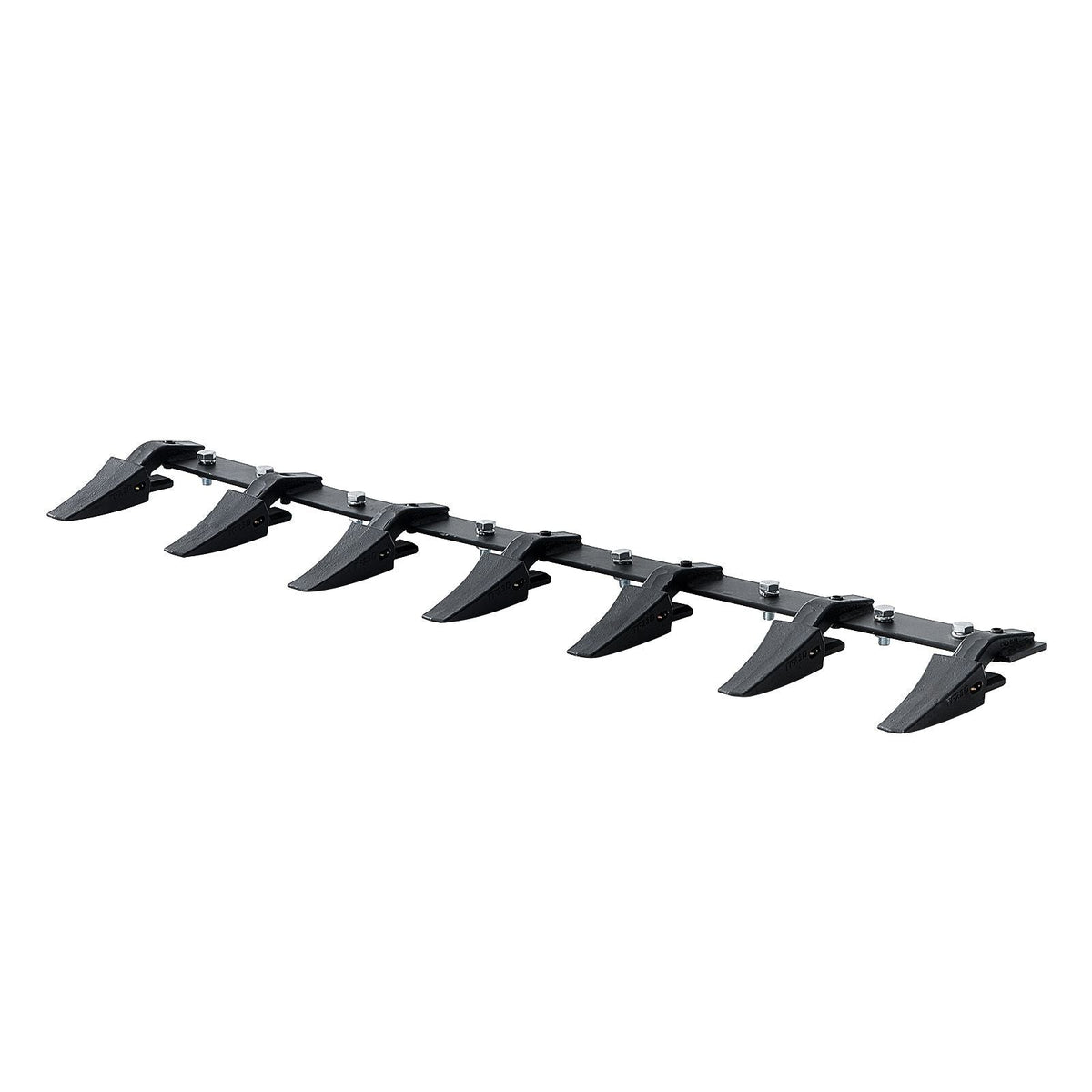 Bucket Tooth Bar, 60'', Heavy Duty Tractor Bucket 7 Teeth Bar for Loader Tractor Skidsteer, 4560 lbs Load-Bearing Capacity Bolt On Design, for Efficient Soil Excavation and Bucket Protection