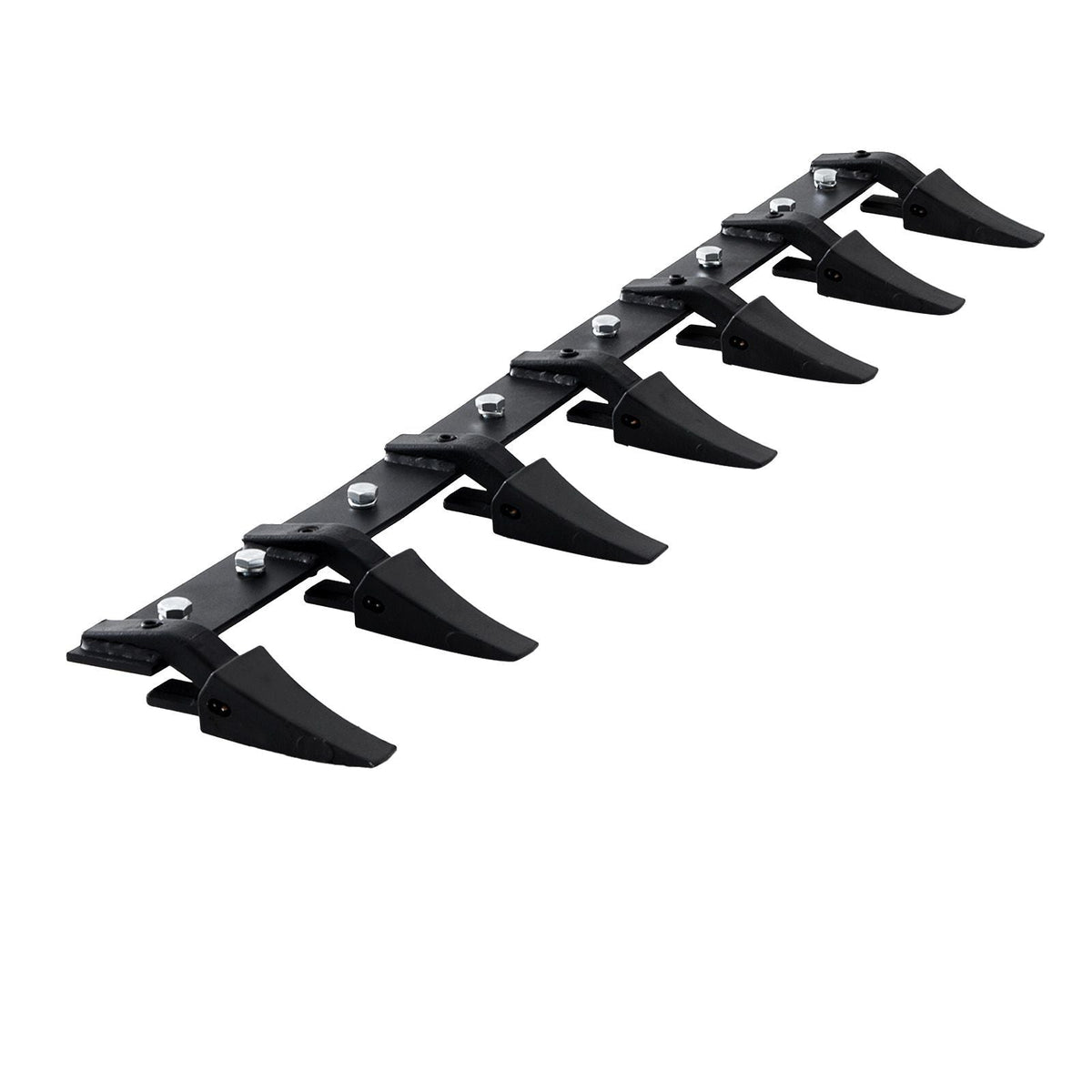 Bucket Tooth Bar, 60'', Heavy Duty Tractor Bucket 7 Teeth Bar for Loader Tractor Skidsteer, 4560 lbs Load-Bearing Capacity Bolt On Design, for Efficient Soil Excavation and Bucket Protection
