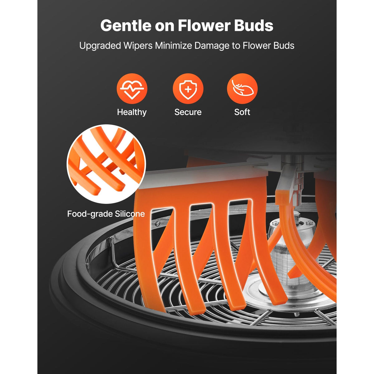 Bud Leaf Bowl Trimmer, 16 in Manual Bud Trimmer, with Sharp Stainless Steel Blades, Visual Cutting, Wet & Dry Hydroponic Cutting Machine, Twisted Spin Cut for Plants Leaves Buds Flowers