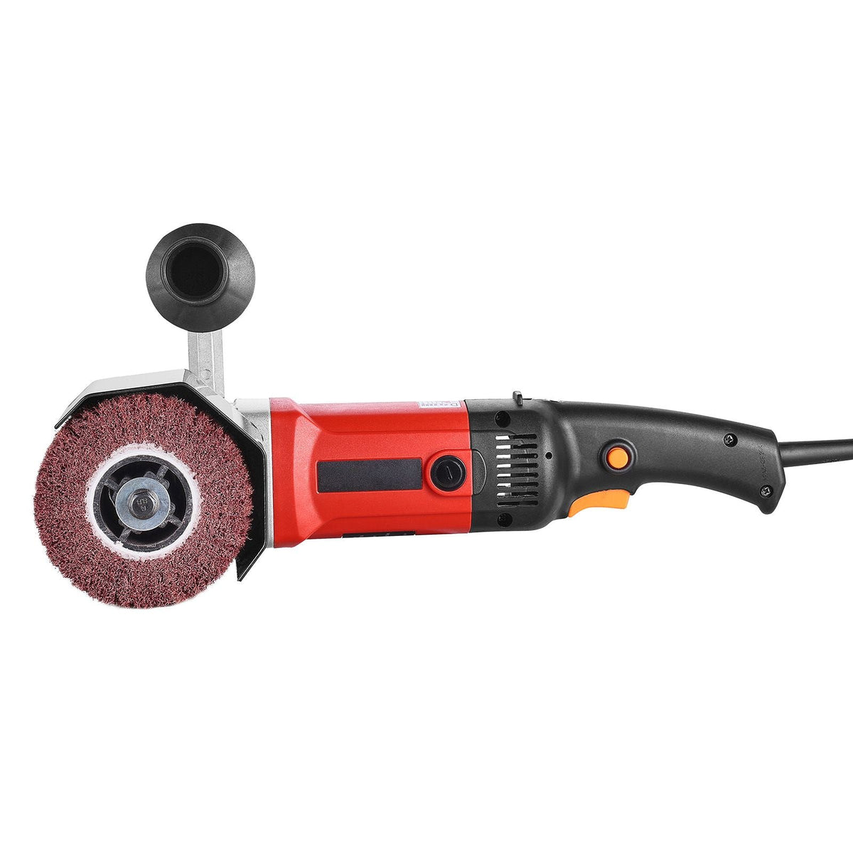 Burnishing Polishing Machine, 1200W 6 Variable Speed Surface Conditioning Tool, Handheld Electric Metal Burnishing Machine with 4 Fiber Polishing Wheels for Stainless Steel, Non-Ferrous Metals
