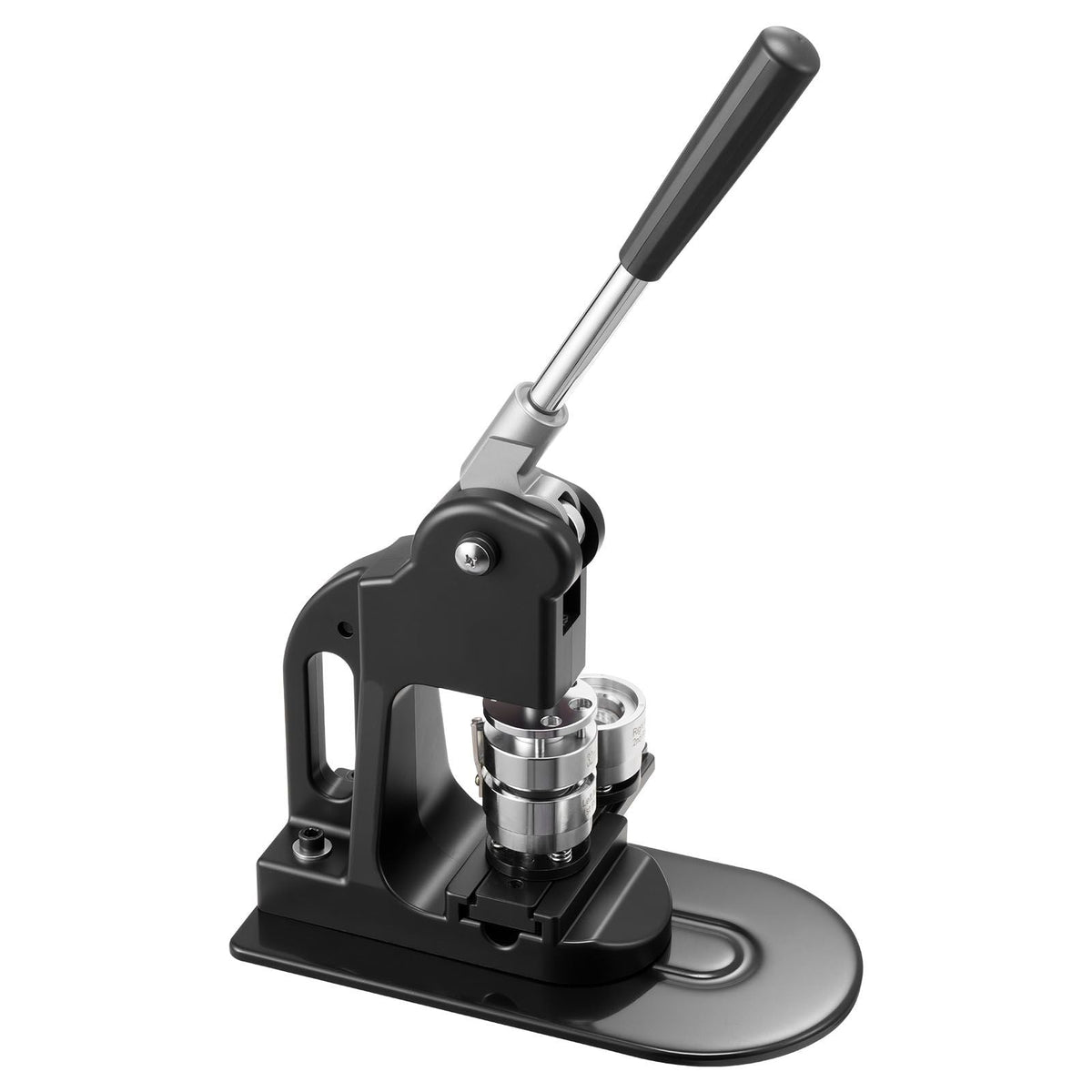 Button Maker Machine, 1.25 in, Pin Maker Machine with 500pcs Button Parts, Circle Cutter, Hex Wrenches and Magic Book, Ergonomic Handle, for DIY Badges, Personalized Pins and Key Chains, Black