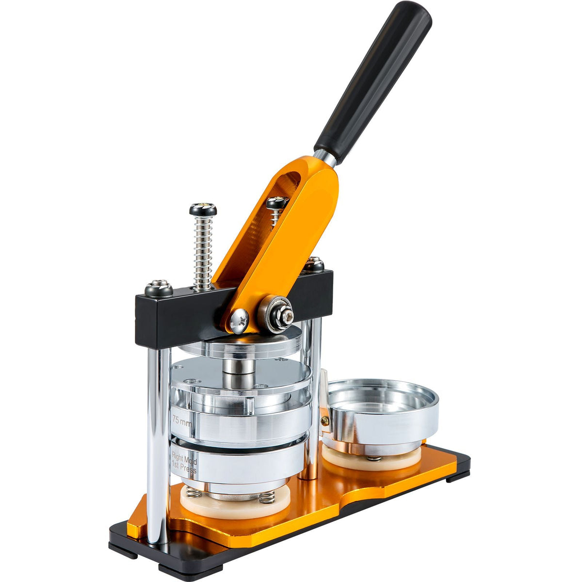 Button Maker Machine, 75 mm (3 inch) Badge Punch Press Kit, Children DIY Gifts Pin Maker, Button Making Supplies with 100pcs Button Parts & Circle Cutter & Magic Book