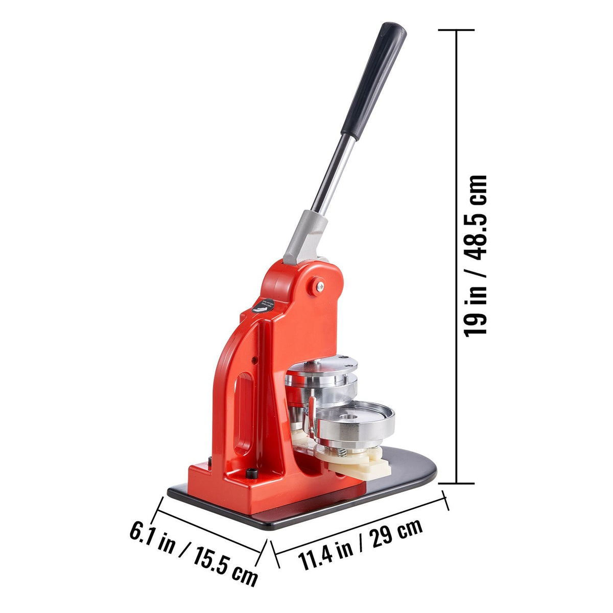Button Maker Machine, 75 mm (3 inch) Badge Punch Press Kit, Children DIY Gifts Pin Maker, Button Making Supplies with 500pcs Button Parts & Circle Cutter & Magic Book