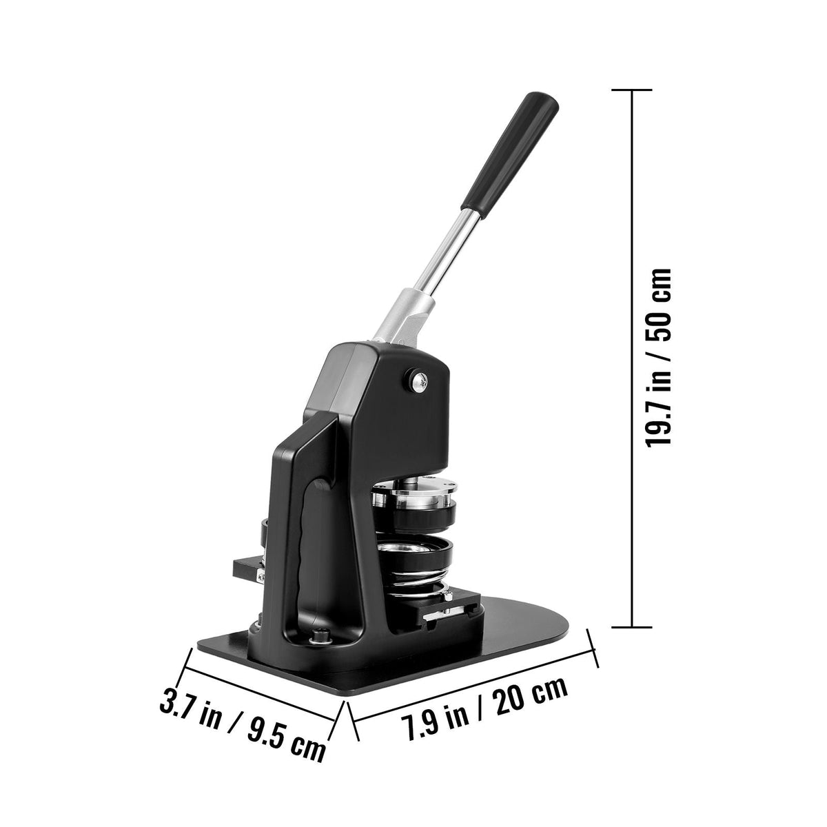 Button Maker Machine, Multiple Sizes 1+2.25 Inch Badge Punch Press Kit, Children DIY Gifts Pin Maker, Button Making Supplies with 500pcs Button Parts & Circle Cutter & Magic Book