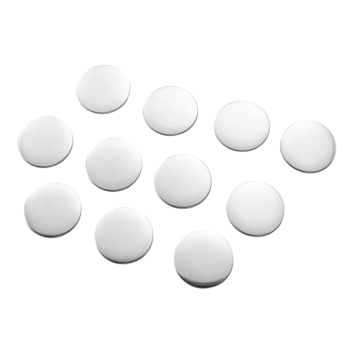 Button Maker Supplies 50 Sets 2.28 in / 58 mm Magnet Button Parts, with Magnetic and Bottle Opener Backs, Metal Shells, Clear Mylar Films, and Blank Circle Papers, for Home DIY, Kitchen Decor