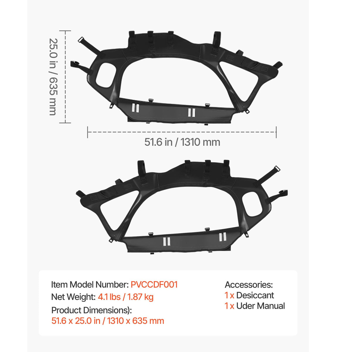 Cab Enclosure Upper Doors, Compatible with Can-Am Maverick X3 2-Seater 2017-2025, Soft Upper Doors, Windproof Upgraded Zipper UTV Soft Side Window Kit, Work with Side Mirrors and Windshields
