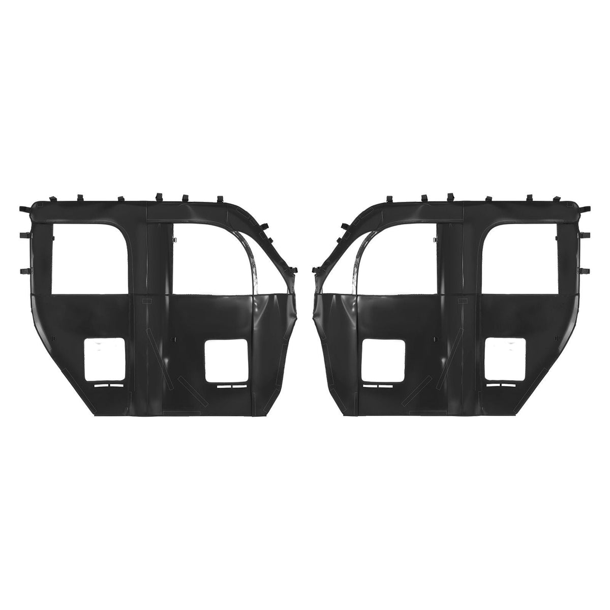 Cab Enclosure Upper Doors, Compatible with CFMOTO Uforce 1000 XL 2022-2024, Soft Upper Doors, Windproof Waterproof Upgraded Zipper UTV Soft Side Window Kit, Fit with Side Mirrors and Windshields