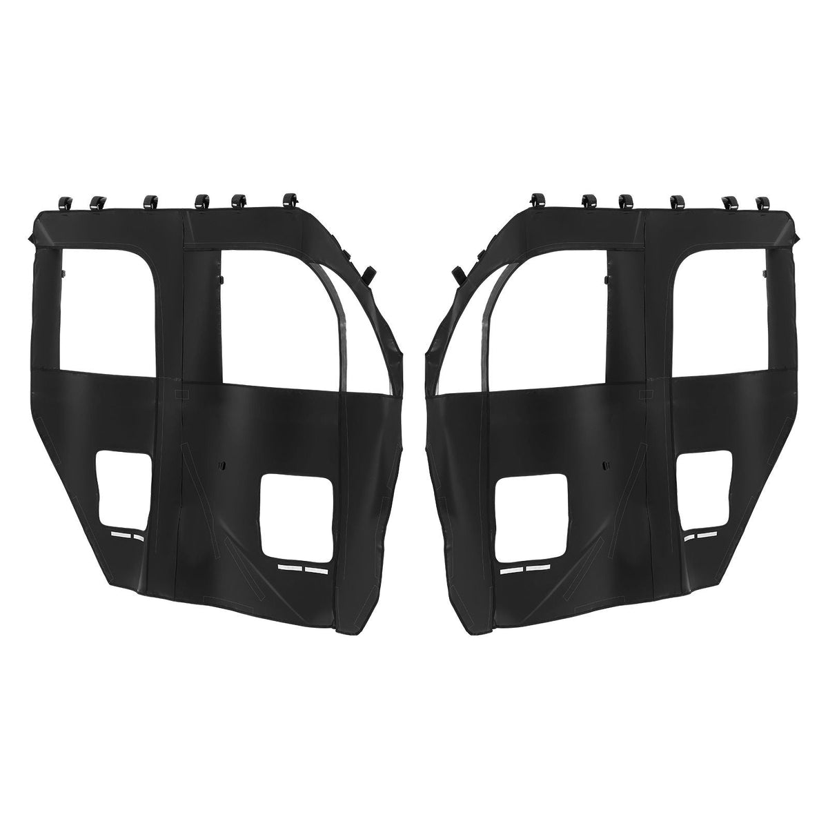 Cab Enclosure Upper Doors, Compatible with CFMOTO Uforce 1000 XL 2022-2024, Soft Upper Doors, Windproof Waterproof Upgraded Zipper UTV Soft Side Window Kit, Fit with Side Mirrors and Windshields